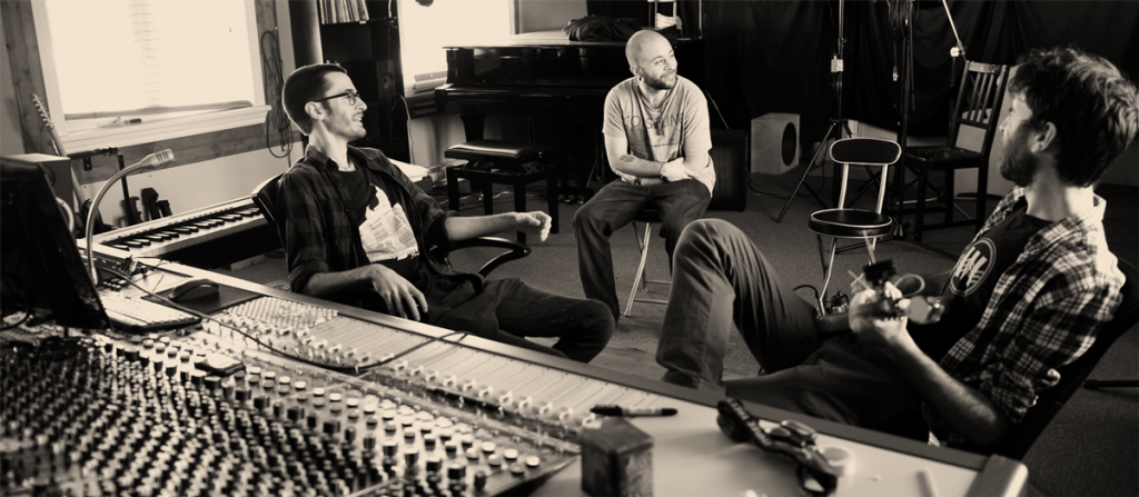 Recording studio interior for Studio l'Oreille Gauche